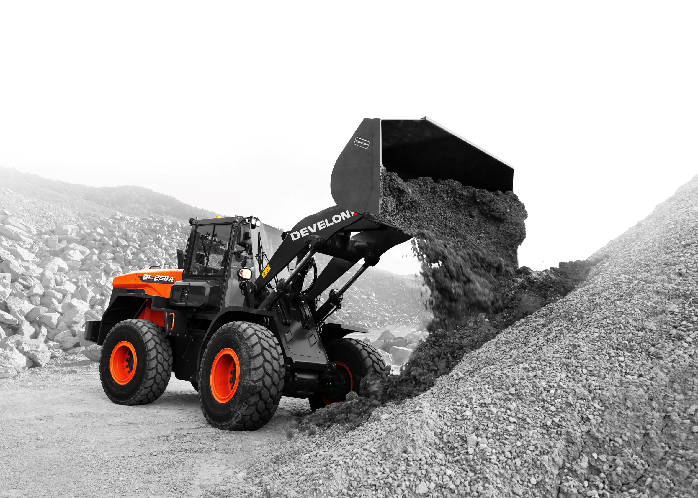 Cargadores Frontales DEVELON DL250A-7M - Vista frontal