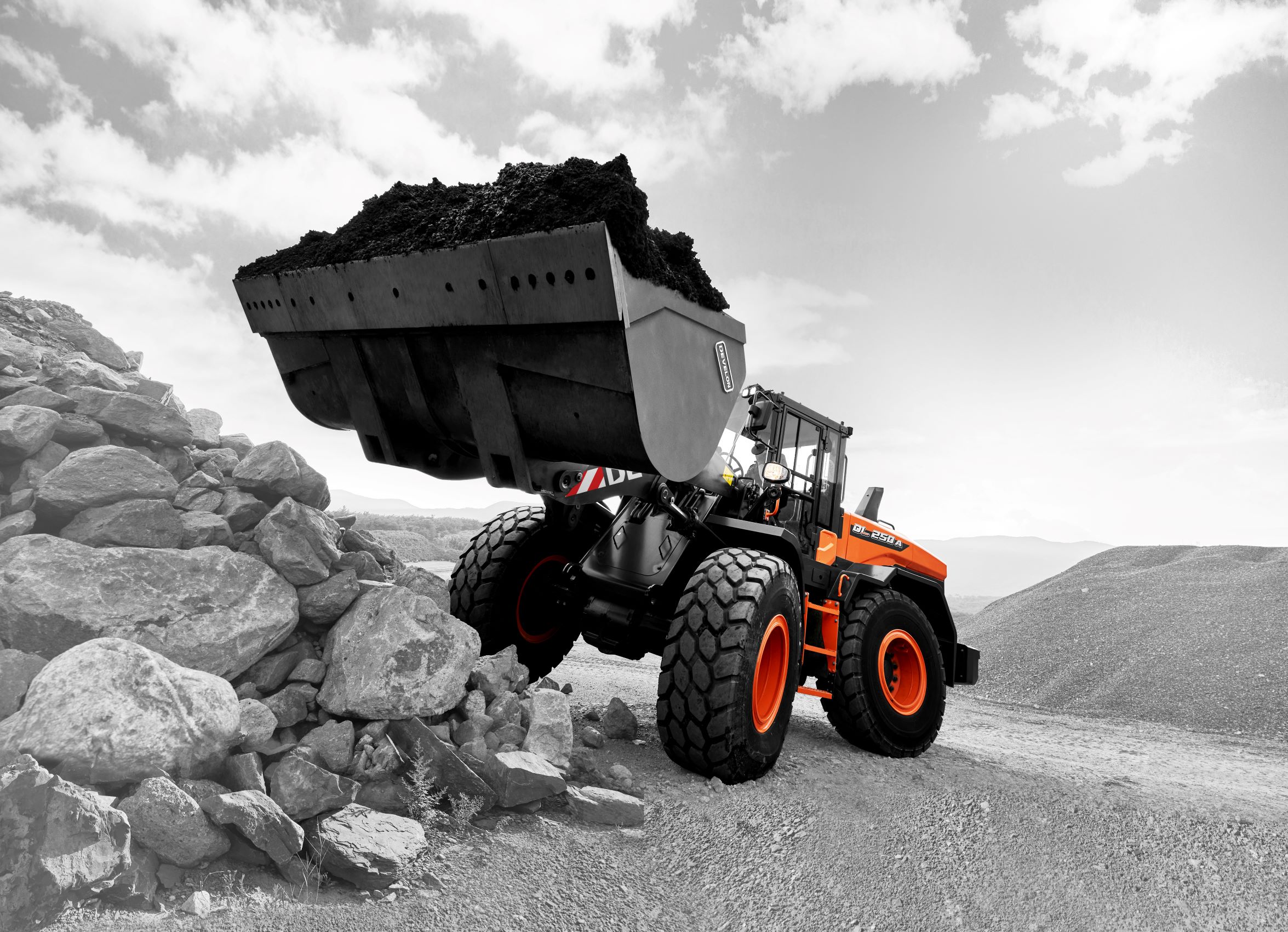 Cargadores Frontales DEVELON DL250A-7M - Vista trasera