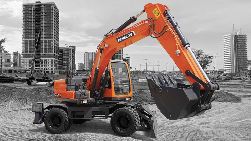 Excavadoras sobre Neumáticos DEVELON DX150W-7B
