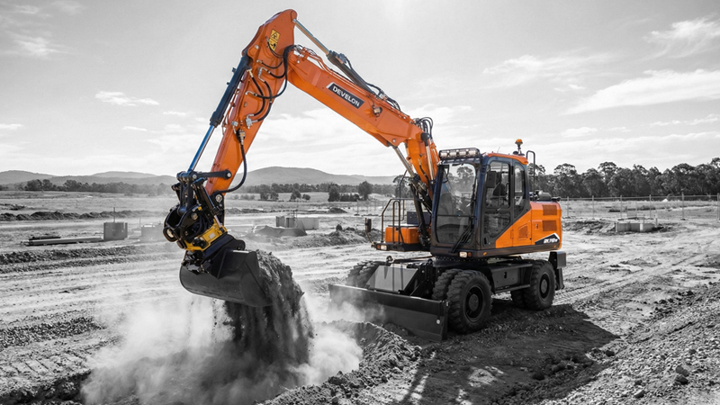 Excavadoras sobre Neumáticos DEVELON Imagen