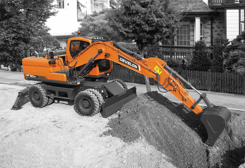 Excavadoras sobre Neumáticos DEVELON Imagen