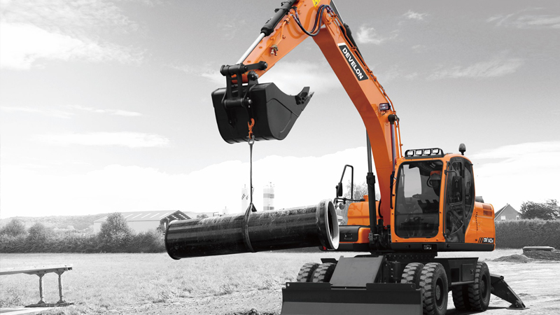 Excavadoras sobre Neumáticos DEVELON Imagen