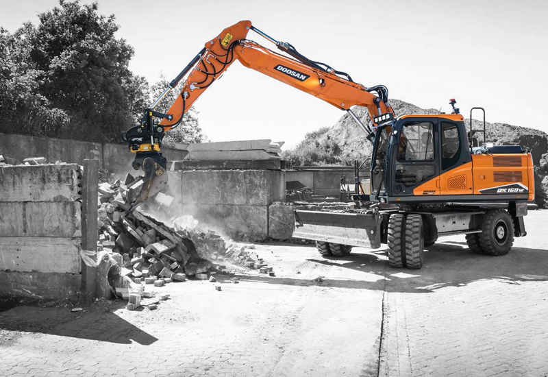 Excavadoras sobre Neumáticos DEVELON Imagen