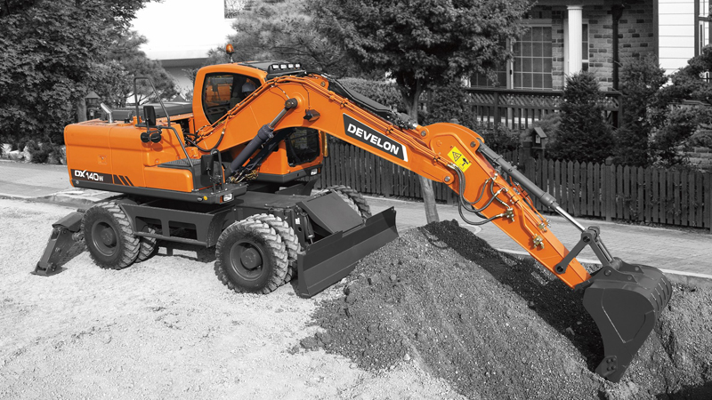 Excavadoras sobre Neumáticos DEVELON Imagen