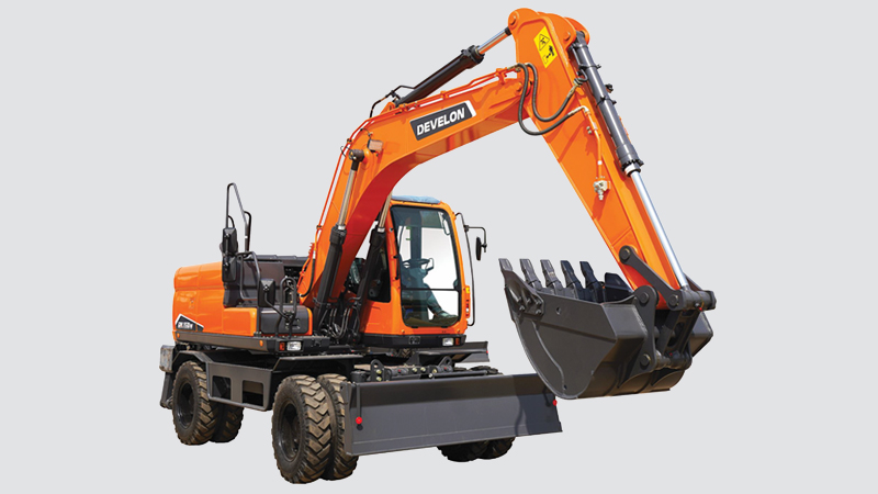 Excavadoras sobre Neumáticos DEVELON Excavadora DX150W-7B