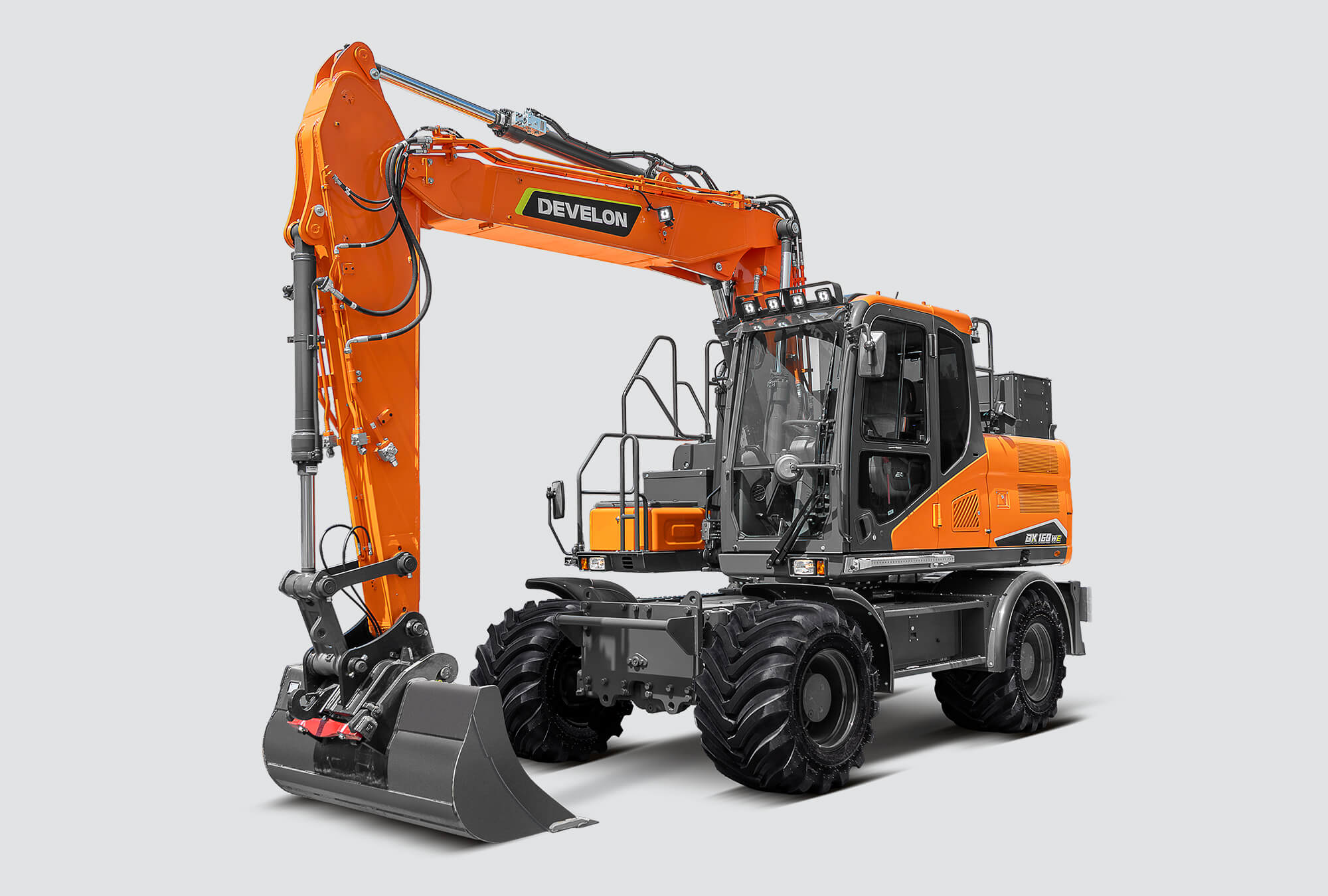 Excavadoras sobre Neumáticos DEVELON Excavadora Eléctrica DX160WE