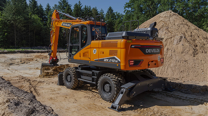 Excavadoras sobre Neumáticos DEVELON Imagen