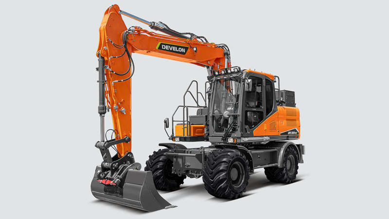 Excavadoras sobre Neumáticos DEVELON Excavadora eléctrica DX160WE
