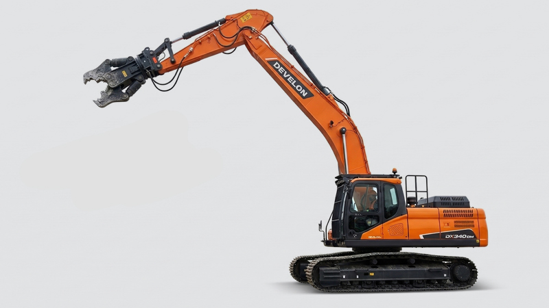 Aplicaciones Especiales DEVELON Demolición alto alcance DX340 DM