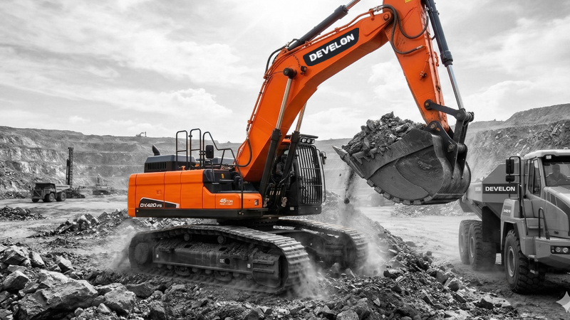 Aplicaciones Especiales DEVELON Pala Frontal DX420 FS
