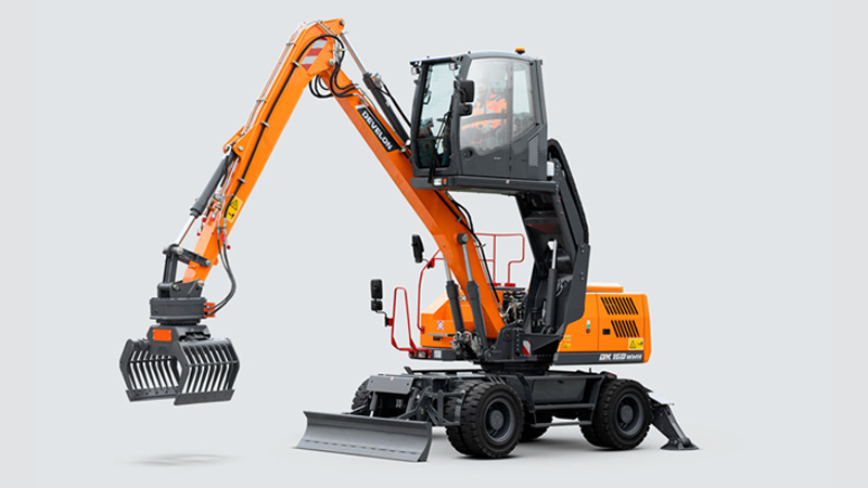 Aplicaciones Especiales DEVELON Manipulador de materiales DX160WMH-7