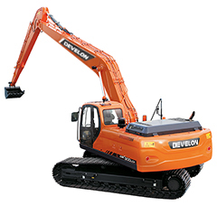 Aplicaciones Especiales DEVELON Excavadora Alcance Súper Largo DX300 SLR